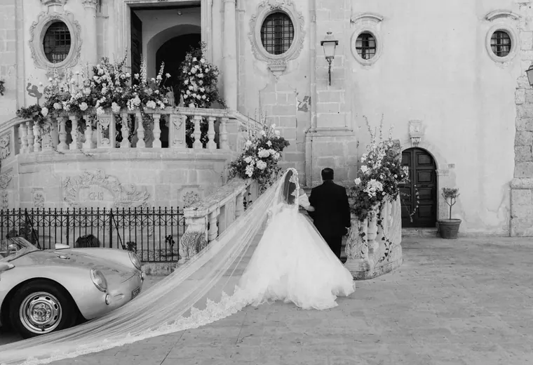 Formal wedding detail for castle wedding planning and refined logistics